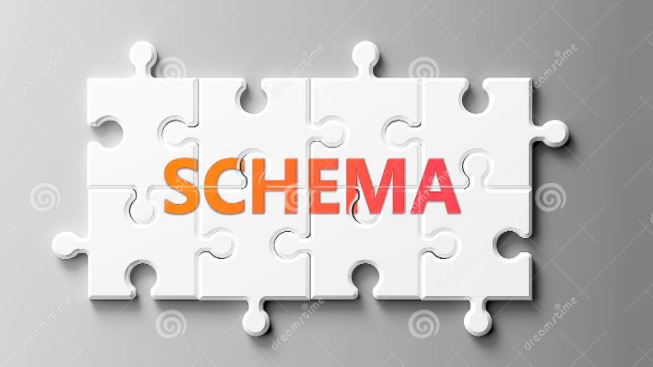 Schema concept with puzzle pieces
